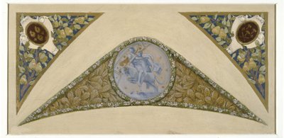 Boceto para la Escalera de Banquetes del Ayuntamiento de París: Bélier, ca. 1888 -1898 (óleo) de Luc Oliver Merson