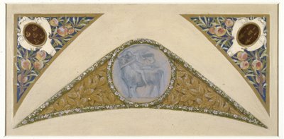 Boceto para la Escalera festiva del Hôtel de Ville de París: Toro, ca. 1888 -1898 (óleo sobre papel vegetal) de Luc Oliver Merson