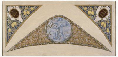 Boceto para la escalera de las Fiestas del Ayuntamiento de París: Cáncer, entre 1888 y 1898 (óleo) de Luc Oliver Merson