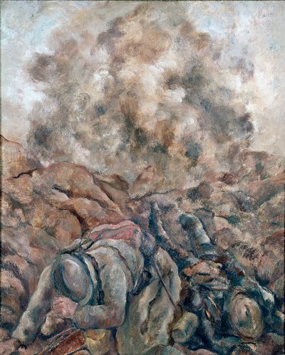 Primera Guerra Mundial: "Au Front "Pintura de Luc Albert Moreau (1881-1948) 1914 París, Museo Nacional de Arte Moderno, Centro Georges Pompidou de Luc Albert Moreau