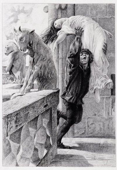 Quasimodo salva a Esmeralda - en 