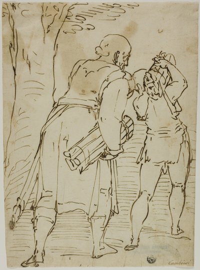 Abraham e Isaac de Luca Cambiaso