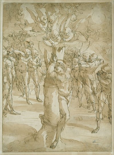 El martirio de San Sebastián de Luca Cambiaso