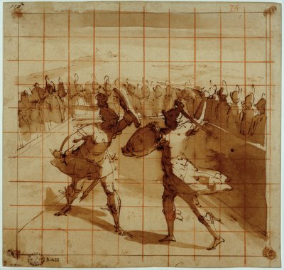 Eneas contra Turno de Luca Cambiaso