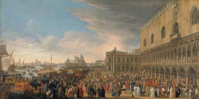 La entrada del embajador francés en Venecia en 1706
La entrada ceremonial de Henri-Charles Arnauld de Pomponne, conocido como el Abate de Pomponne, en Venecia como embajador francés el 10 de mayo de 1706 de Luca Carlevarijs