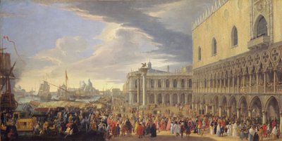 La llegada del Conde de Manchester a Venecia, 1707-10 de Luca Carlevaris