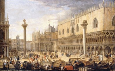 La Piazzetta, Venecia, desde el Bacino de Luca Carlevaris