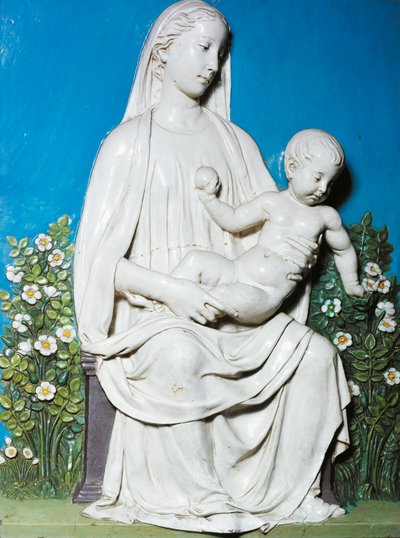 Madonna del Jardín de Rosas, c.1450-55 de Luca Della Robbia
