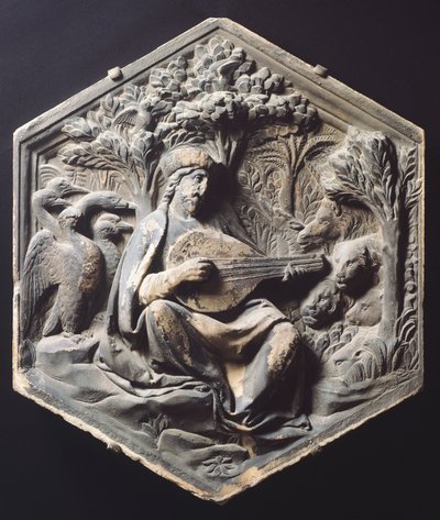 Música (Orfeo) de Luca Della Robbia