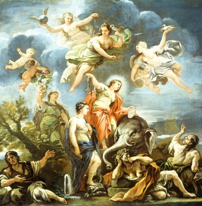 Alegoría de la Templanza de Luca Giordano