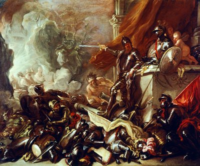 Alegoría de la guerra, de Luca Giordano (1634-1705), óleo sobre lienzo, 61x50 cm de Luca Giordano