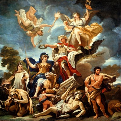 Alegoría de la Fortaleza de Luca Giordano