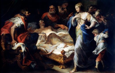 Antíoco y Estratonice, siglo XVII o principios del siglo XVIII de Luca Giordano