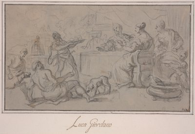 Banquete de los ricos de Luca Giordano