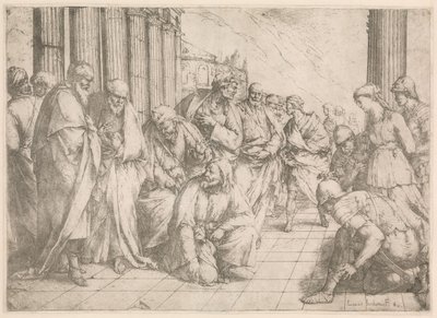 Cristo y la mujer sorprendida en adulterio Cristo y la mujer sorprendida en adulterio de Luca Giordano