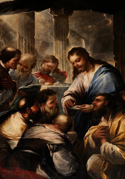 Comunión de los apóstoles de Luca Giordano