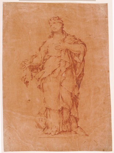 Danés: María Magdalena, según la estatua de Algardi en S. Silvestro al Quirinale de Luca Giordano