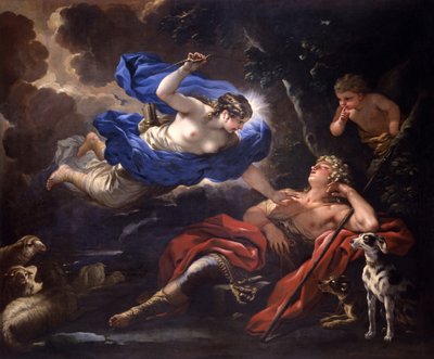 Diana y Endimión, ca. 1675-1680 de Luca Giordano