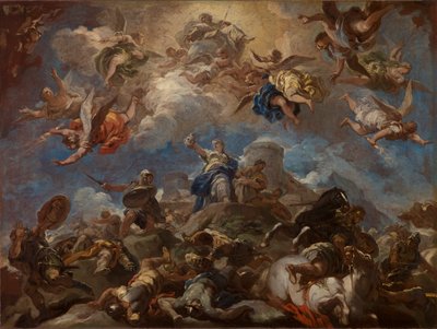 Judith mostrando la cabeza de Holofernes de Luca Giordano
