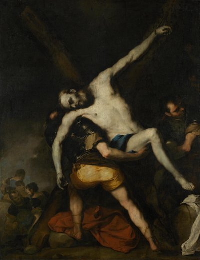 Descendimiento de la cruz de san Andrés de Luca Giordano