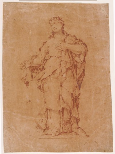 María Magdalena, después de la estatua de Algardi en S. Silvestro al Quirinale de Luca Giordano