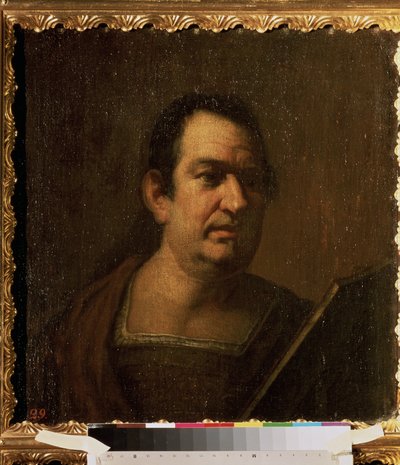 ""retrato de un hombre"" Retrato de un intelectual o erudito italiano. Pintura de Luca Giordano (1632-1705) Museo del Hermitage, San Petersburgo de Luca Giordano