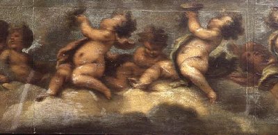 Putti jugando (detalle) de Luca Giordano