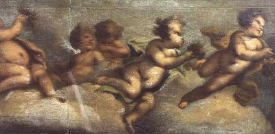 Putti jugando (detalle izquierdo) de Luca Giordano