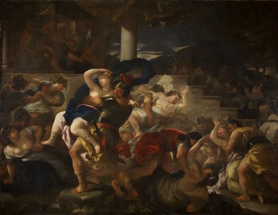 El rapto de las sabinas de Luca Giordano