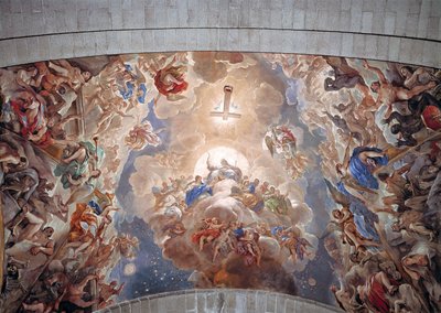 La Resurrección de los Muertos, Techo del Monasterio de San Lorenzo de El Escorial, España de Luca Giordano