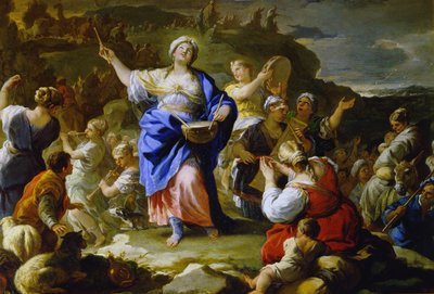 El canto de Miriam la profetisa, 1687 de Luca Giordano