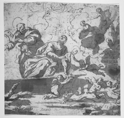 El cruce del Nilo en la huida a Egipto de Luca Giordano