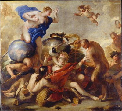 Jugend von den Lastern versucht de Luca Giordano
