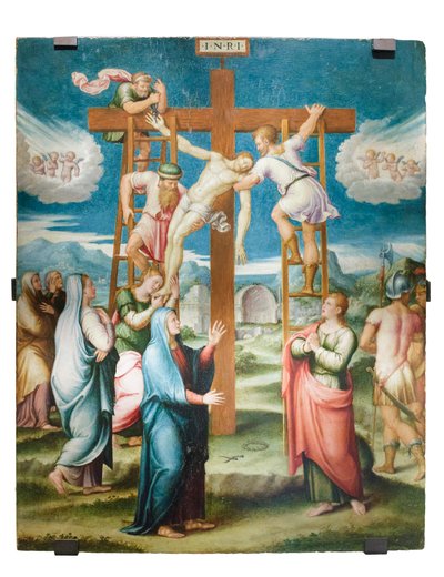 Deposición, c.1555 (óleo sobre lienzo) de Luca Longhi