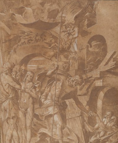 Cristo en el limbo, ca. 1547-48 de Luca Penni