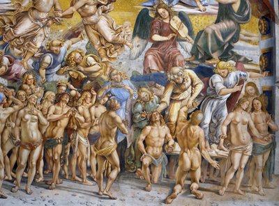 Benditos en el Paraíso, del ciclo de frescos del Juicio Final de Luca Signorelli