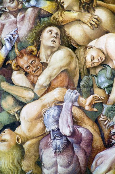Condenados en el infierno, del ciclo de frescos del Juicio Final de Luca Signorelli