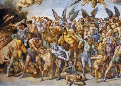 Condenados en el infierno, del ciclo de frescos del Juicio Final de Luca Signorelli