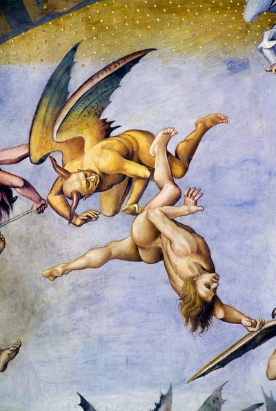 Condenados en el infierno, del ciclo de frescos del Juicio Final de Luca Signorelli