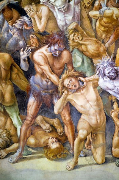Condenados en el infierno, del ciclo de frescos del Juicio Final de Luca Signorelli