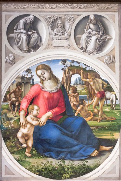 Virgen con el Niño e Ignudi de Luca Signorelli