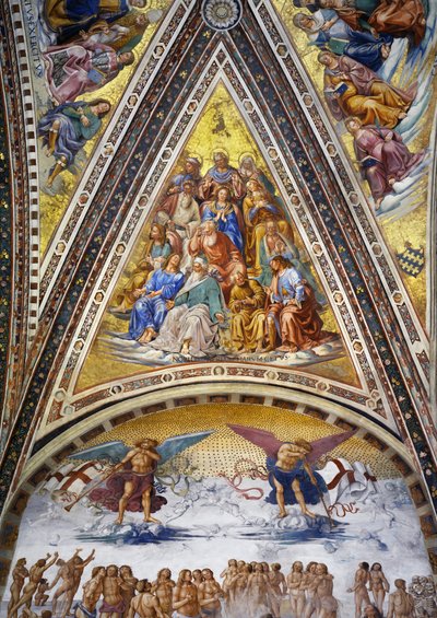 Mártires, patriarcas, doctores de la iglesia y vírgenes de Luca Signorelli