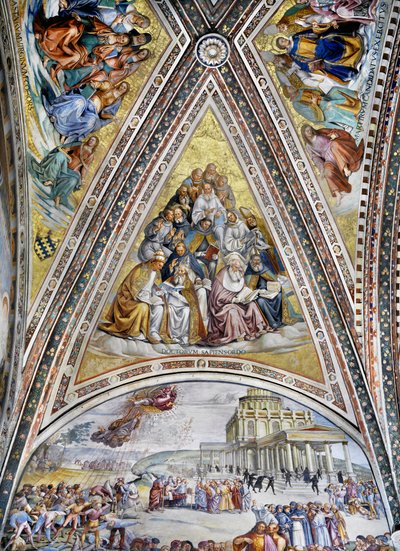 Mártires, patriarcas, doctores de la iglesia y vírgenes de Luca Signorelli