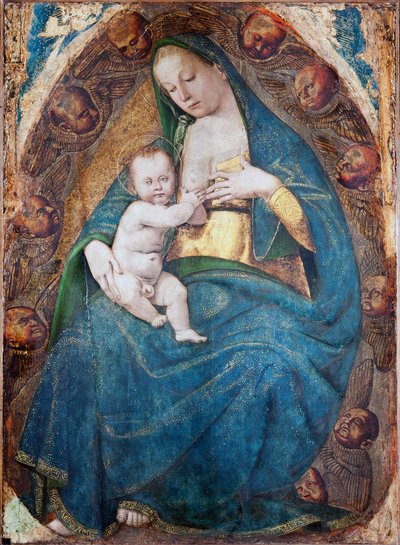 Virgen amamantando, 1482-c.1485 de Luca Signorelli