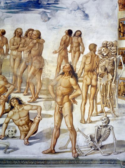 Resurrección de la carne, del ciclo de frescos del Juicio Final de Luca Signorelli