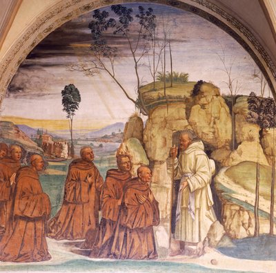 Historias de San Benito (detalle) de Luca Signorelli