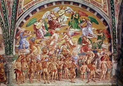 La Llamada de los Elegidos al Cielo de Luca Signorelli