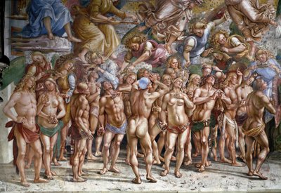 El juicio final: los elegidos (detalle) de Luca Signorelli