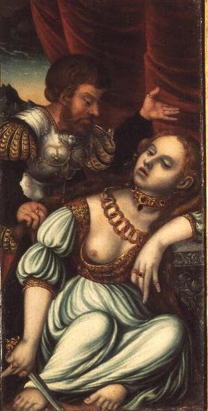 Tarquinio y Lucrecia de Lucas (studio of) Cranach