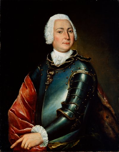 Retrato del Conde Ernst Christoph von Manteuffel, siglo XVIII de Lucas Conrad Pfandzelt